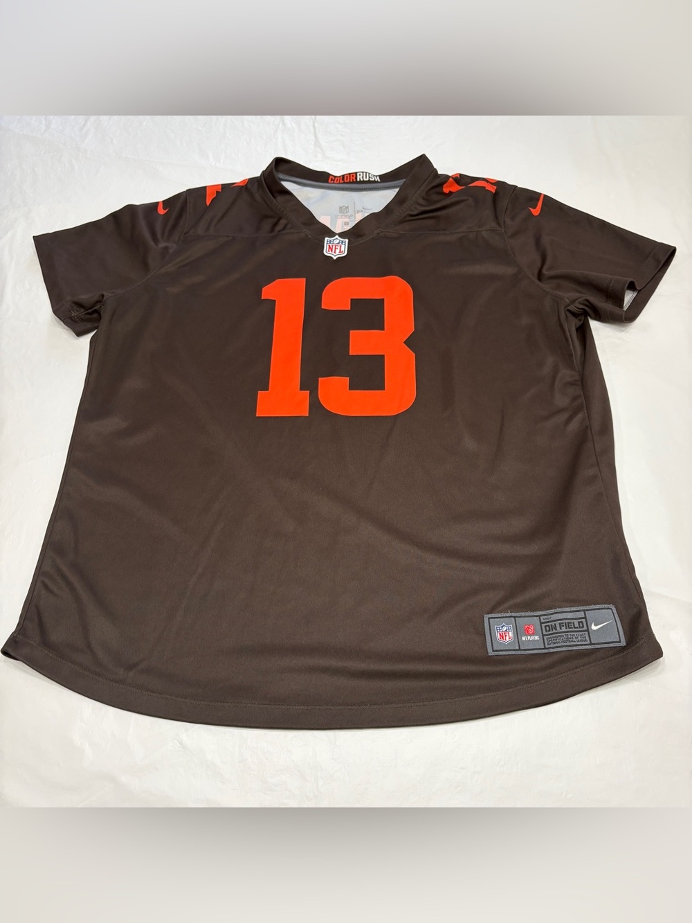 Nike Cleveland Browns Odell Beckham Jr. #13 Jersey Womens XL Color Rush
